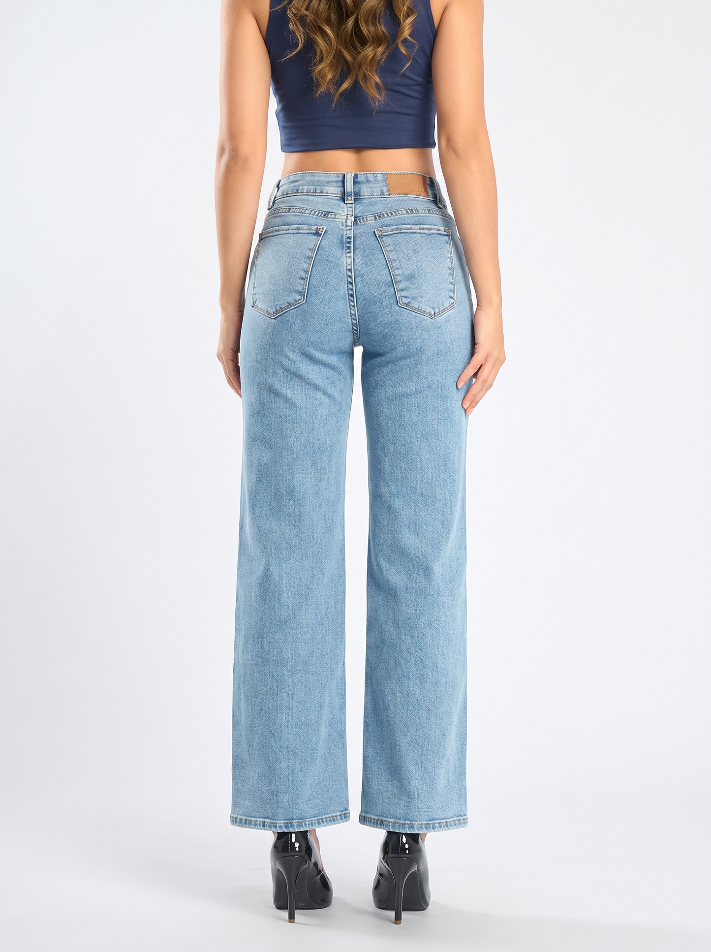 Ref. 95008 Jeans Palazzo Tiro Alto