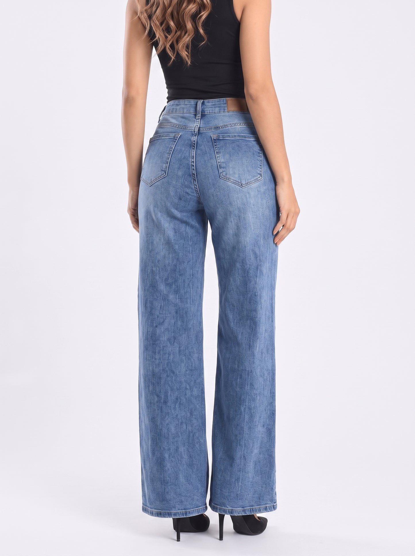 Ref. 95021 Jeans Palazzo Tiro Alto