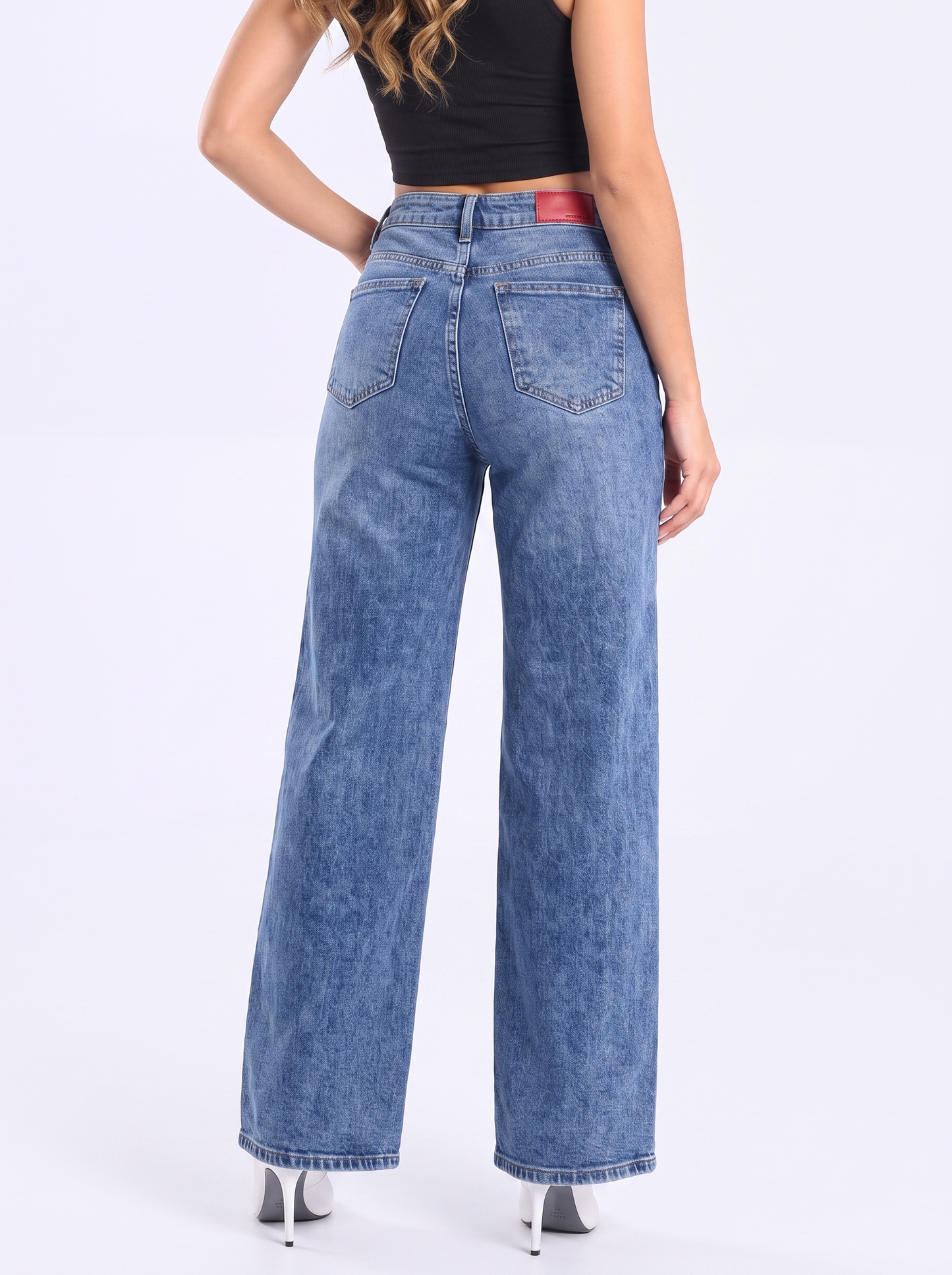 Ref. 95022 Jeans Palazzo Tiro Alto