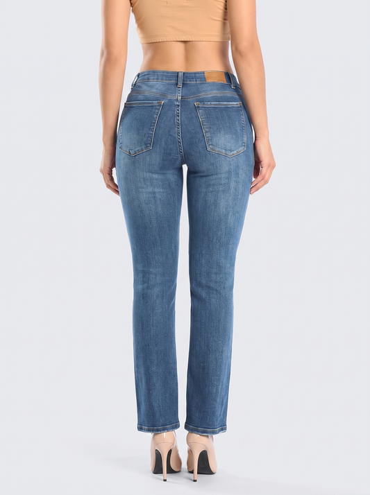 Ref. 95605 Jeans Bota Recta Tiro Alto