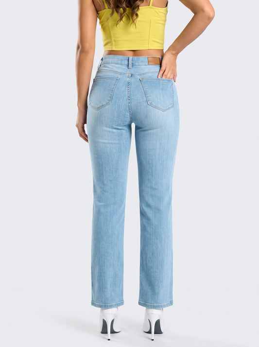 Ref. 95608 Jeans Bota Recta Tiro Alto