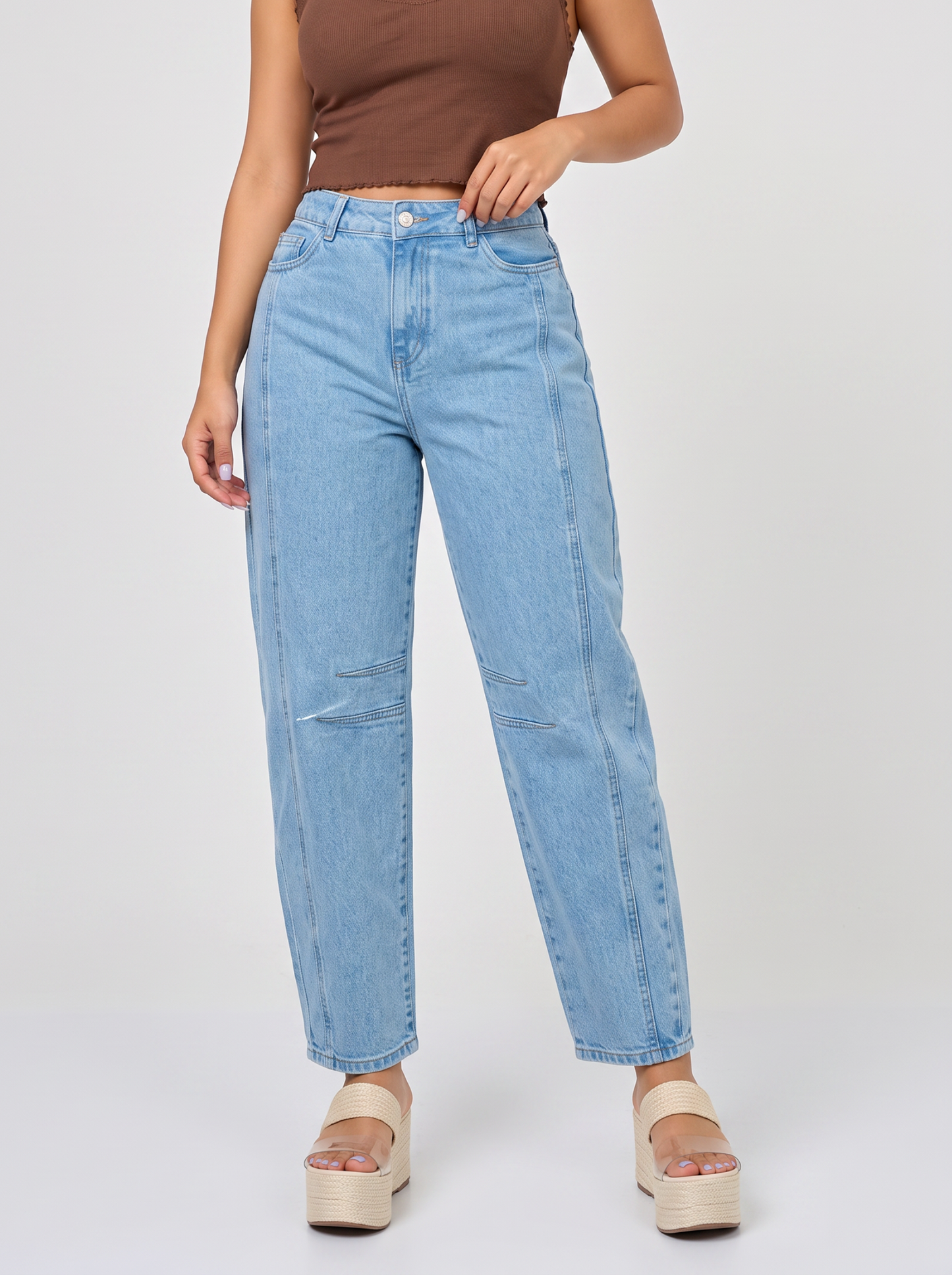 Ref. 65403 Jeans Mom Tiro Alto