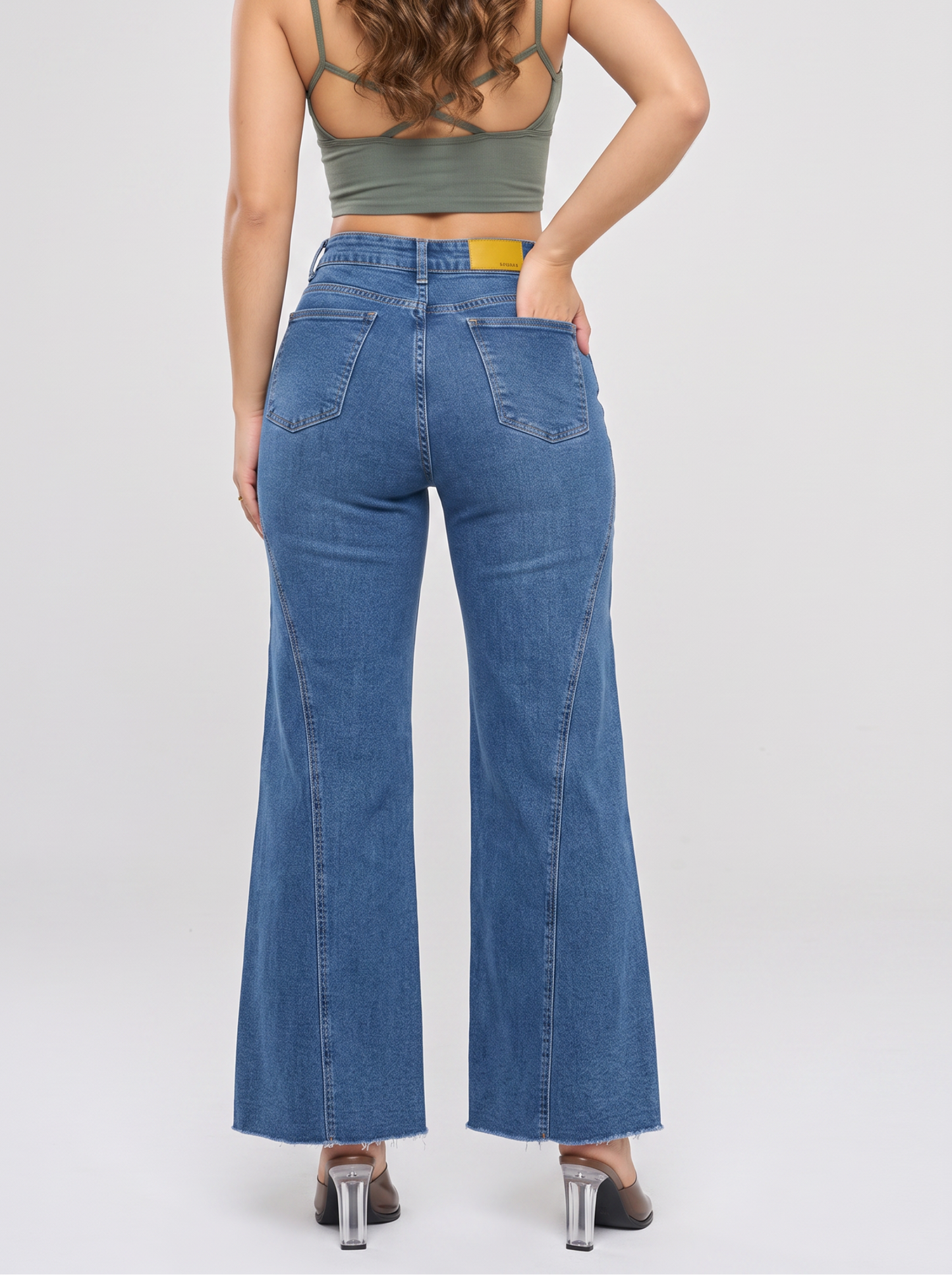 Ref. 65621 Jeans Palazzo Tiro Alto