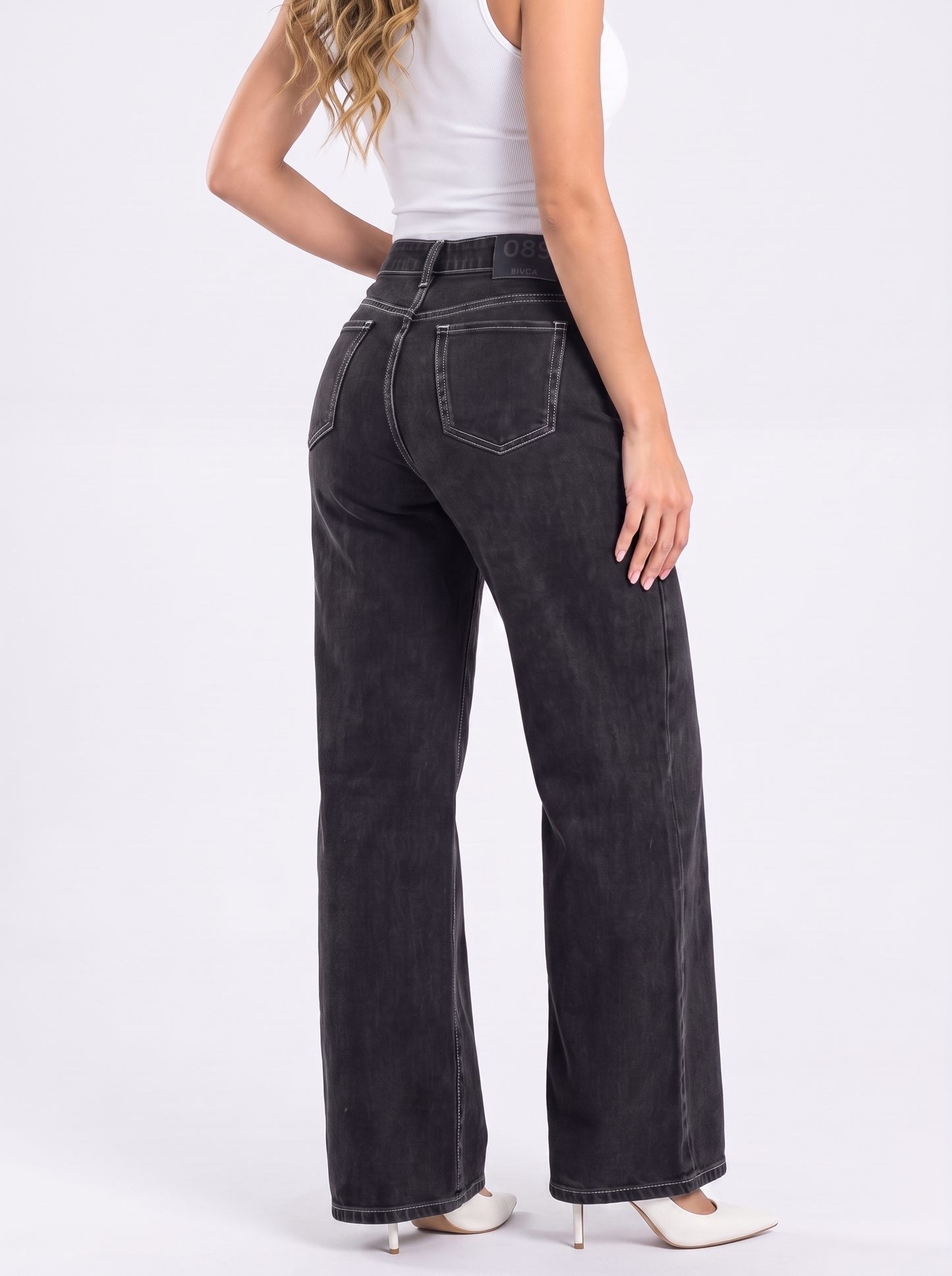 Ref. 65630 Jeans Palazzo Tiro Alto
