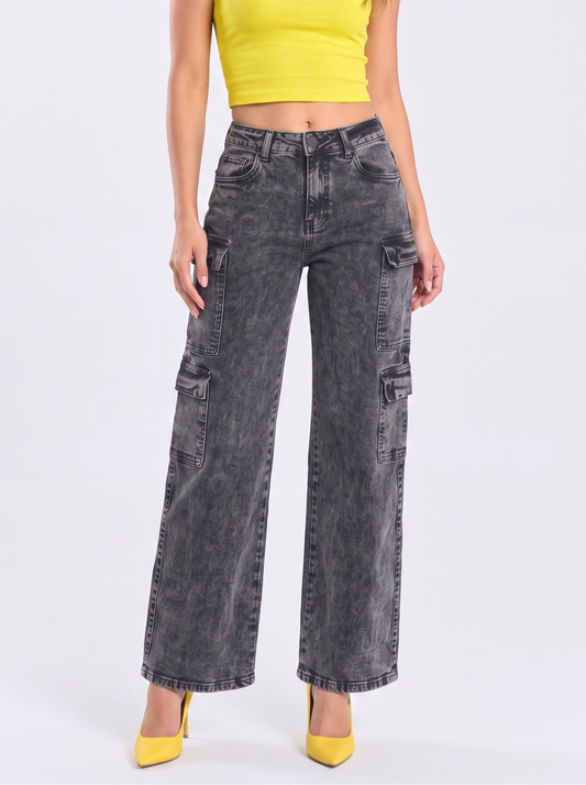 Ref. 65807-1 Jeans Palazzo Tiro Alto