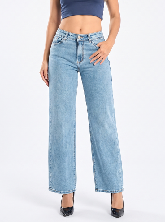 Ref. 95008 Jeans Palazzo Tiro Alto