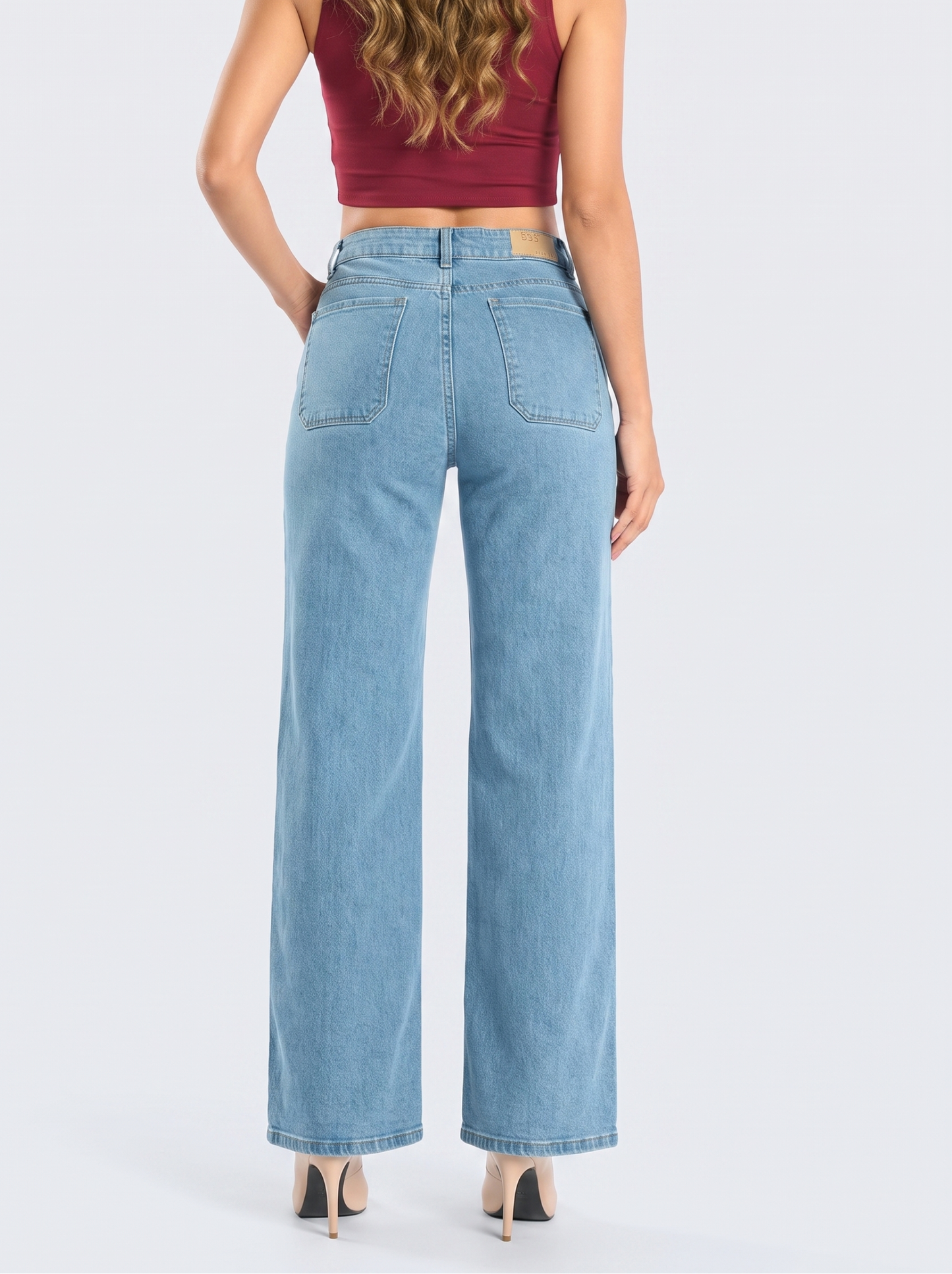 Ref. 95011 Jeans Palazzo Tiro Alto