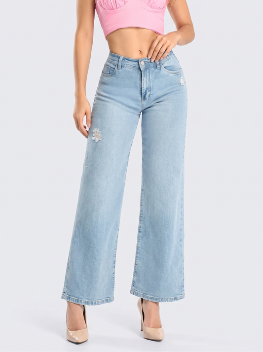 Ref. 95013 Jeans Palazzo Tiro Alto