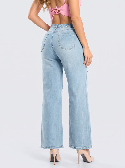 Ref. 95013 Jeans Palazzo Tiro Alto