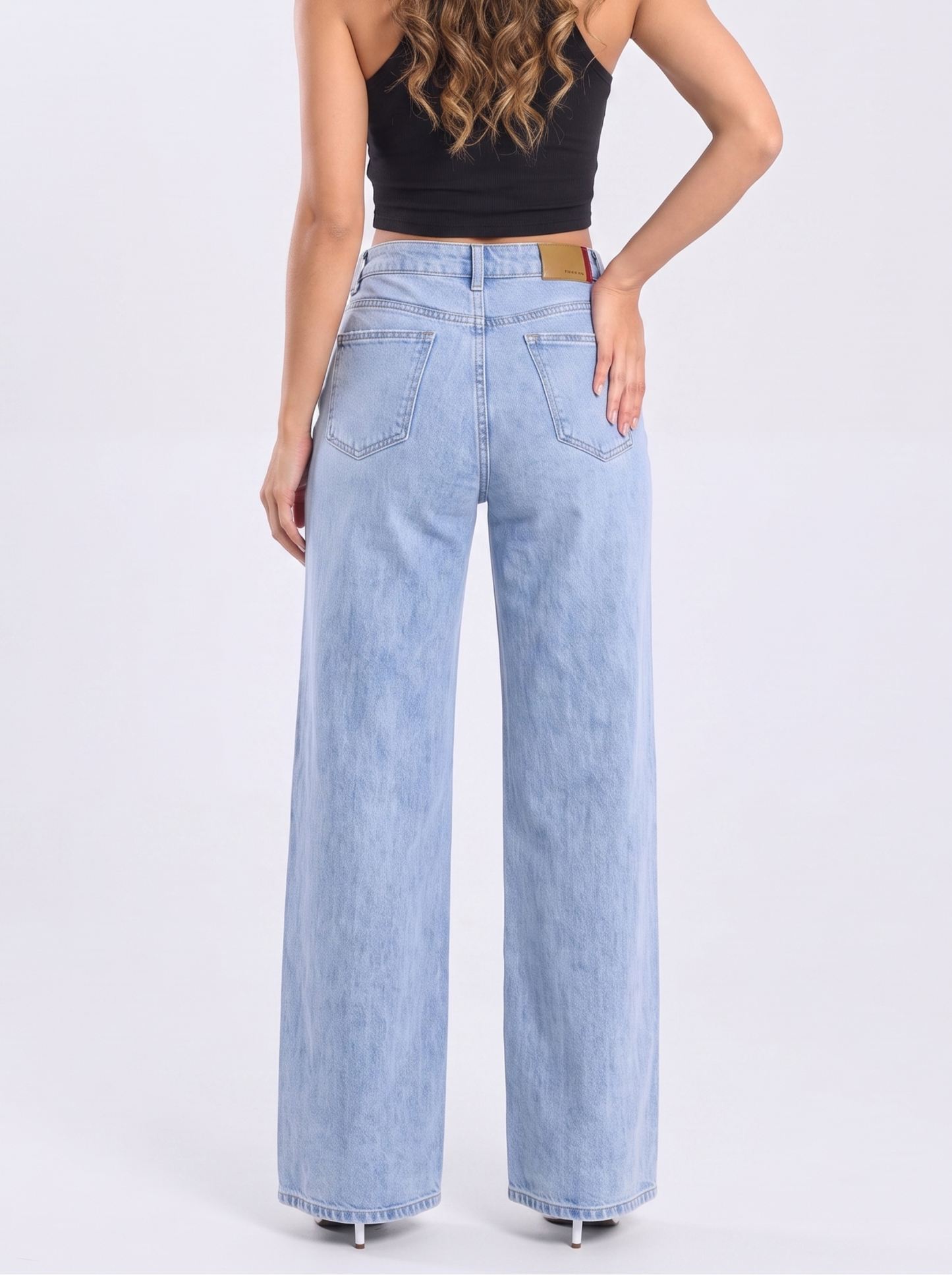 Ref. 95026 Jeans Palazzo Tiro Alto