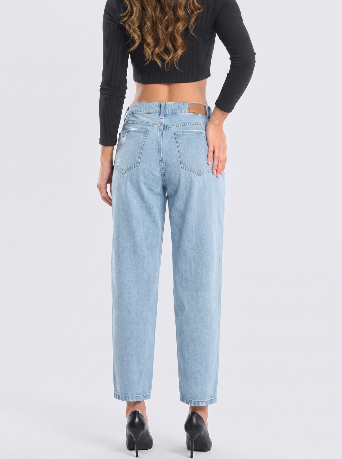 Ref. 95300 Jeans Mom Tiro Alto