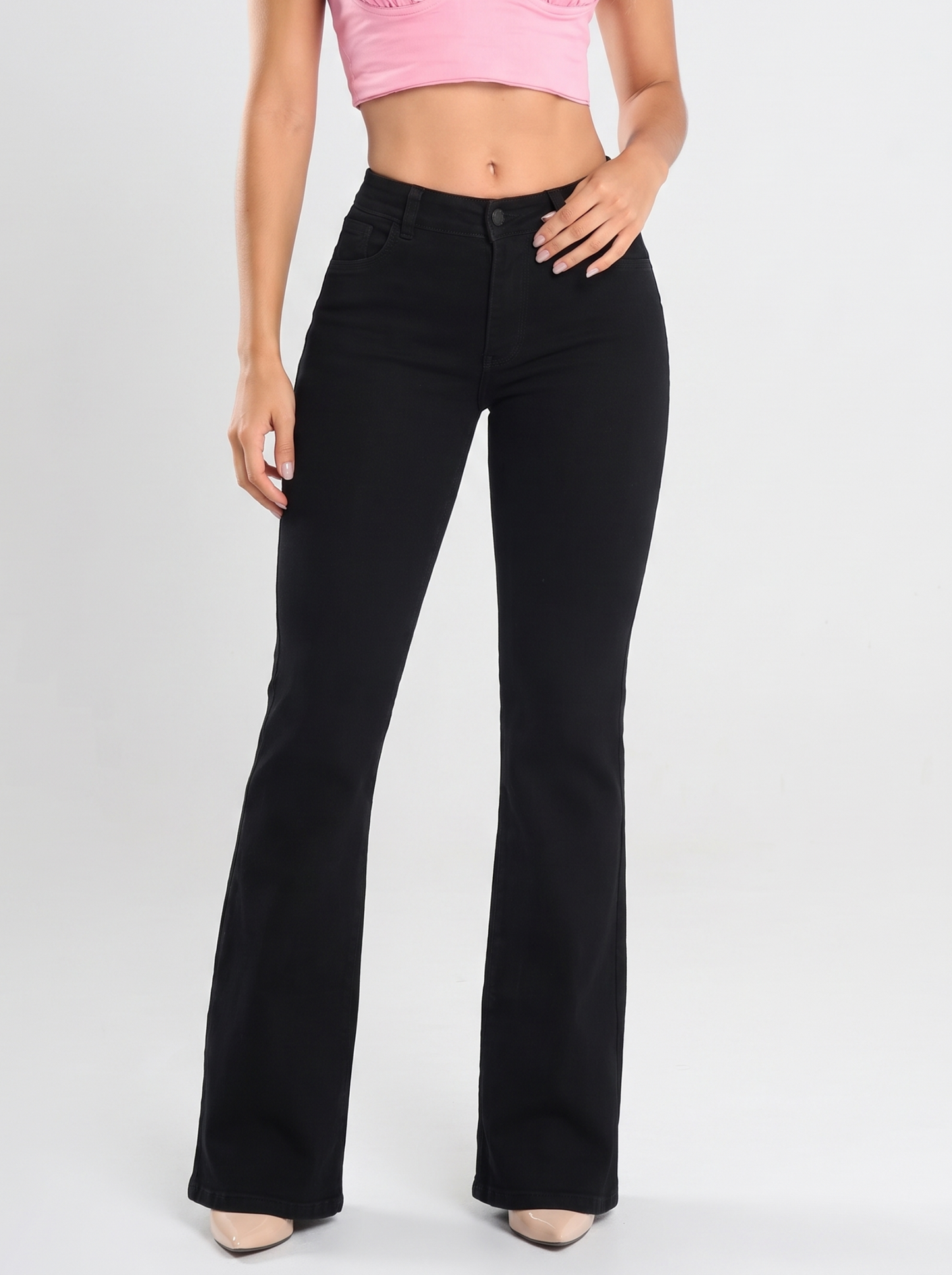Ref. 95601 Jeans Bota Recta Tiro Alto