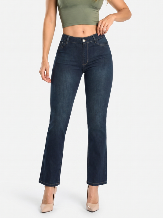 Ref. 95609 Jeans Bota Recta Tiro Alto